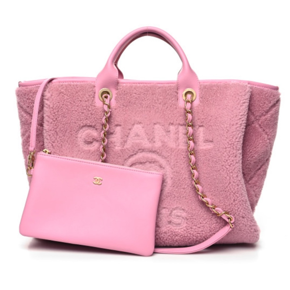 EXCLUSIVE SHEARLING LAMBSKIN DEAUVILLE IN PINK! Very limited!
